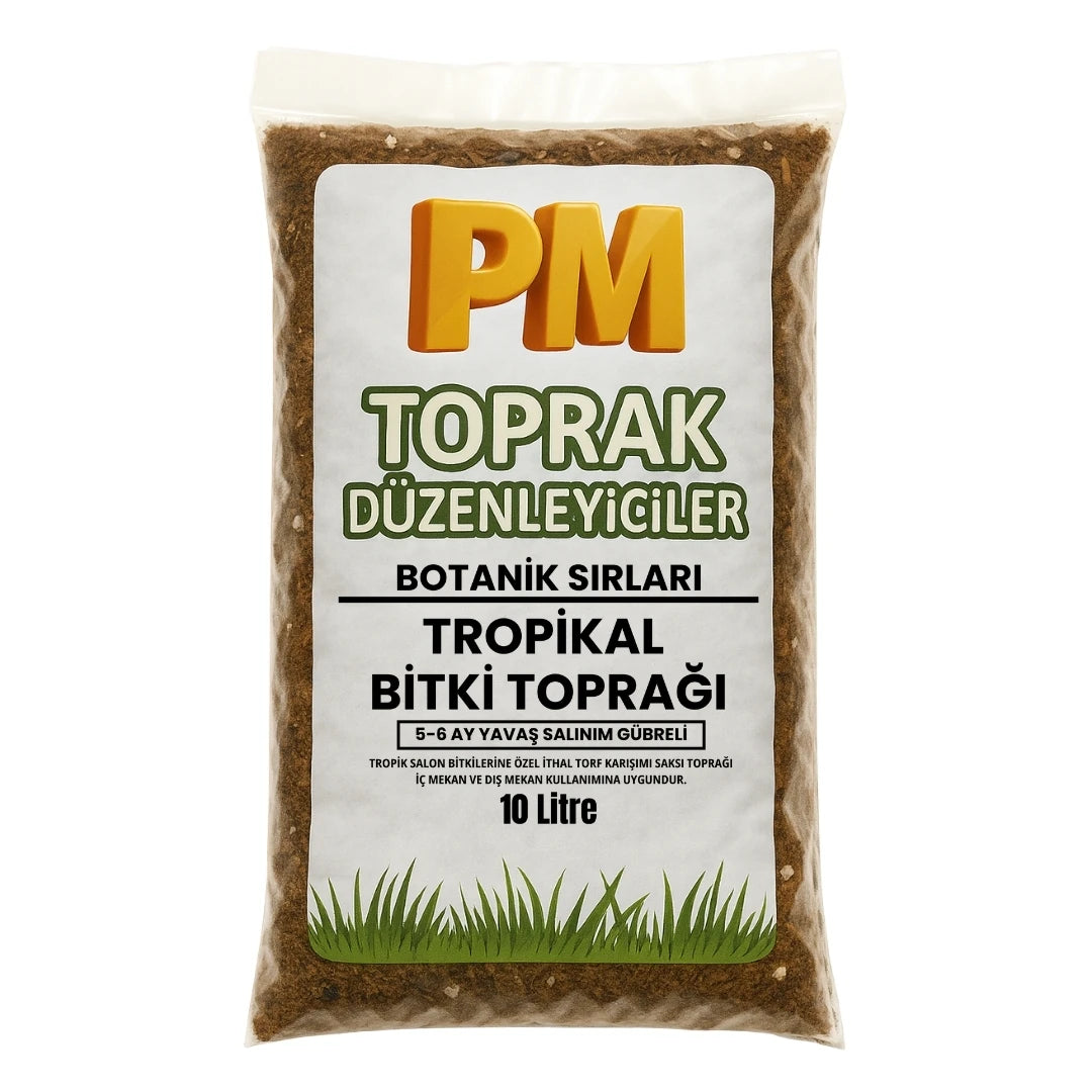 Tropikal Bitki Toprağı (5-6 Ay Tam Besin) 10 Litre