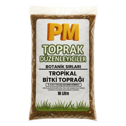 Tropikal Bitki Toprağı (5-6 Ay Tam Besin) 10 Litre